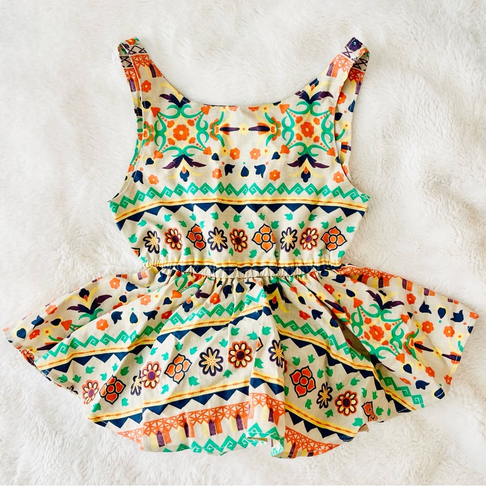 LITTLE MINIS | 12 - 18 MOS | AZTEC PRINT ROMPER